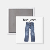 Blue Jeans koelkast Magnet (Voorkant / Achterkant)