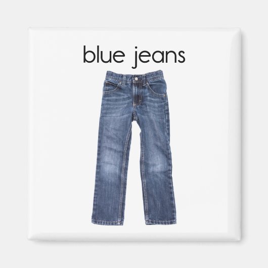 Blue Jeans koelkast Magnet (Voorkant)