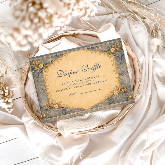 Blue Jeans Little Cowbo Diapper Raffle Informatiekaartje