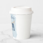 Blue Jeans Modern Boy Baby shower Papieren Bekers (Links)