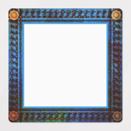 Blue Jeans Naad Schattige Land Waterdicht Labels (Design 2)