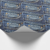 Blue Jeans Pocket Cadeaupapier (Hoek)