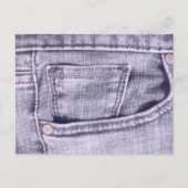 Blue Jeans Pocket, Fabric, Seams Briefkaart (Voorkant)