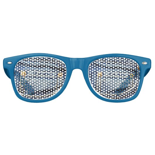 Blue Jeans Pocket Retro Zonnebril (Voorkant)