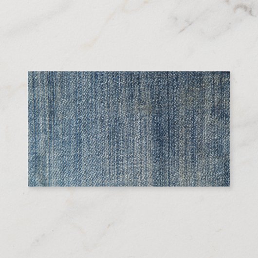 Blue Jeans QR Code Geoloog Visitekaartje (Achterkant)