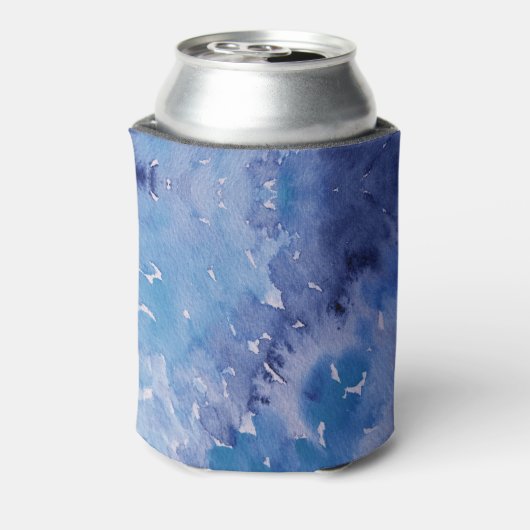 Blue Jeans Retro Tie Dye Blikjeskoeler (Blikje Achterkant)