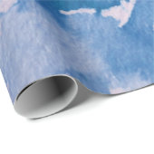 Blue Jeans Retro Tie Dye Cadeaupapier (Rol Hoek)