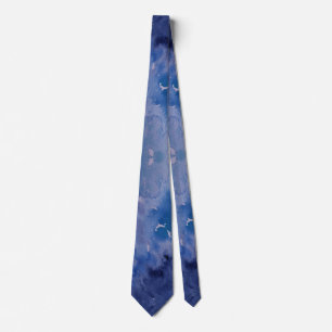 Blue Jeans Retro Tie Dye Stropdas