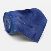 Blue Jeans Retro Tie Dye Stropdas (Opgerold)