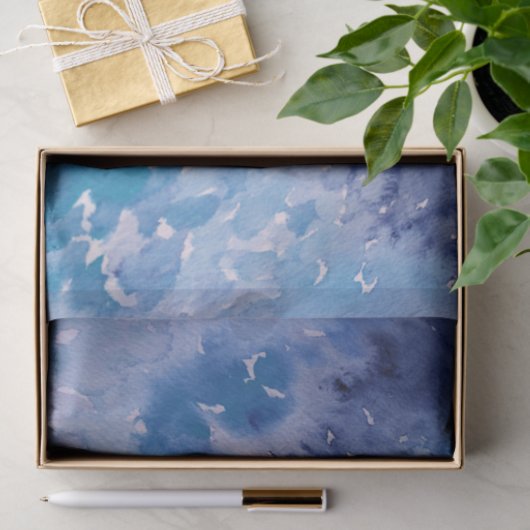 Blue Jeans Retro Tie Dye Tissuepapier (Geschenk)