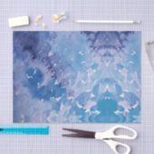 Blue Jeans Retro Tie Dye Tissuepapier (Craft)