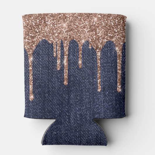 Blue Jeans Roos Gold Giltter Koelbox Blikjeskoeler (Achterkant)