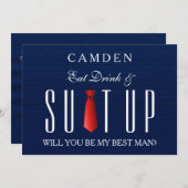 Blue Jeans Textile Suitup word m'n beste. Kaart (Voorkant / Achterkant)