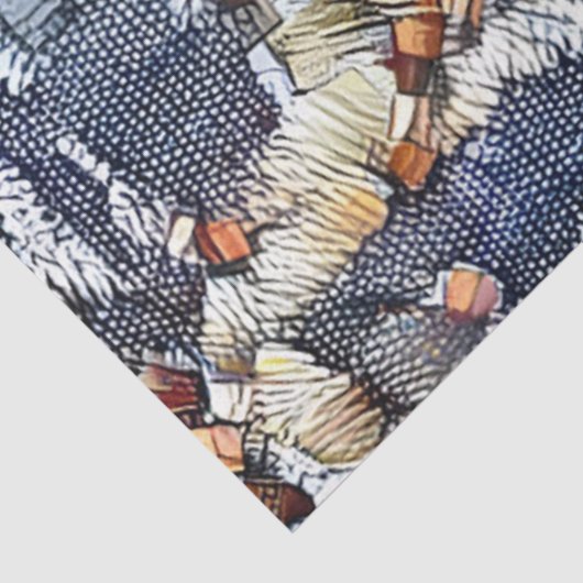 Blue Jeans Wall Art Dream Tissuepapier (Detail)