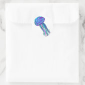 blue jelly ronde sticker (Tas)