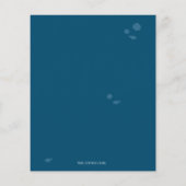 Blue Jellyfish Baby shower Budget Invitation (Achterkant)