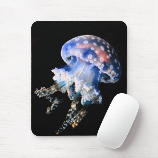 Blue Jellyfish Computer Muismat (Met muis)