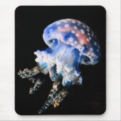Blue Jellyfish Computer Muismat (Voorkant)