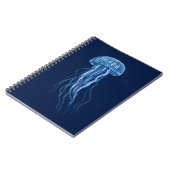 Blue Jellyfish illustratie ontwerp Notitieboek (Linkerzijde)