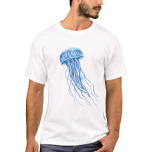 Blue Jellyfish illustratie ontwerp