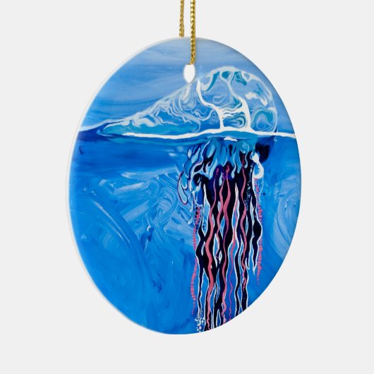 Blue Jellyfish Ornament (Rechts)