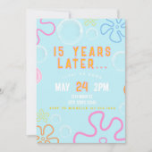 Blue Jellyfish Underwater Birthday Kaart (Voorkant)