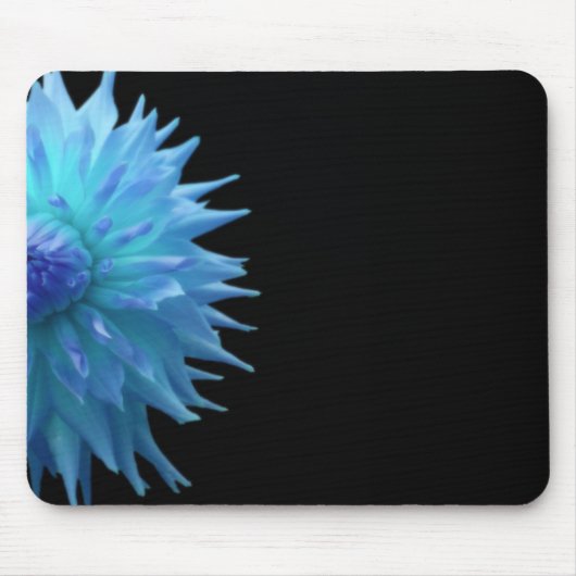 Blue Jennie on Black Muismat (Voorkant)