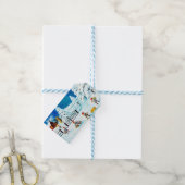 Blue Jenny Nyström Gnome  Zweeds Kerstfeest Cadeaulabel (Met Touw)