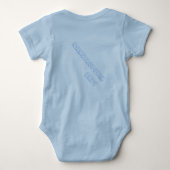 BLUE Jersey BABY Bodysuit UNISEX/metropolim (Achterkant)