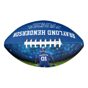 Blue Jersey Personalized Player Football