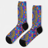 Blue Jewel Mandala Socks Sokken (Links)