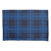 Blue Jewel Plaid Tartan Pillowcase Kussensloop (Voorkant)