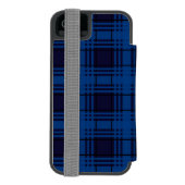 Blue Jewel Tartan  Incipio iPhone Portemonnee Hoesje (Agenda Achterkant)