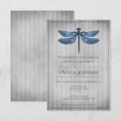 Blue Jeweled Dragonfly Vrijgezellenfeest Kaart (Voorkant / Achterkant)