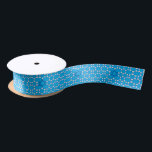Blue Jewish Star Ribbon Satijnen Lint<br><div class="desc">Dit mooie lint is perfect voor Hanukkah of een geschenk voor een joodse gelegenheid,  zoals een Bat Mitzvah of een pekel.</div>
