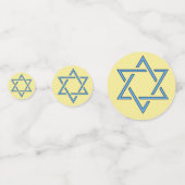 Blue Jewish Stars Design Table Confetti (Voorkanten)