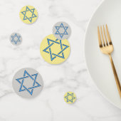 Blue Jewish Stars Design Table Confetti (Groep)