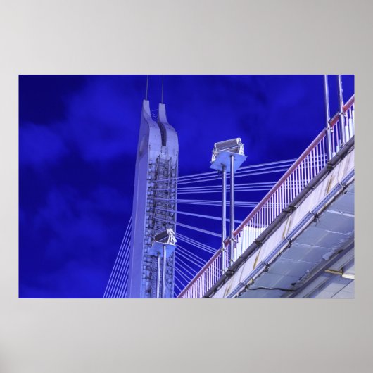 Blue Jiefang Bridge Poster (Voorkant)