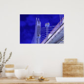 Blue Jiefang Bridge Poster (Keuken)