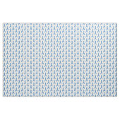 Blue Jigzaag Puzzle Pattern Ribbon Stof (Yard (91,4 cm))
