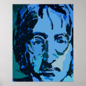 Blue John Abstract Poster (Voorkant)