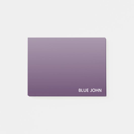 Blue John paarse kleur naam Post-it® Notes (Voorkant)