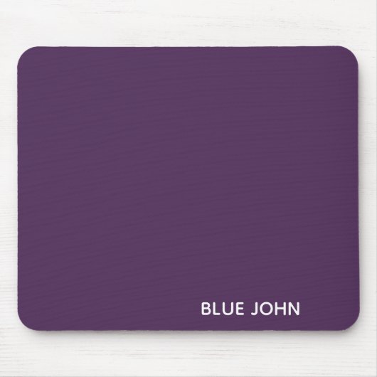 Blue John purple color name Muismat (Voorkant)