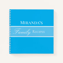 Blue Jouw naam Family Recipipipes Script Typografi