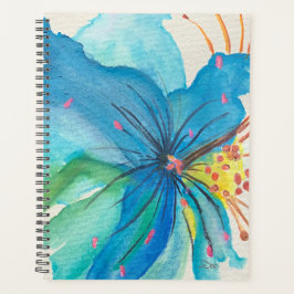 Blue Joy Abstract Floral Planner