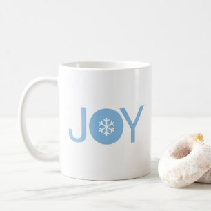 Blue Joy Christmas Coffee Mok