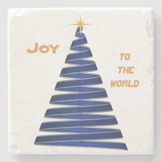 Blue Joy Christmas Onderzetter (Voorkant)