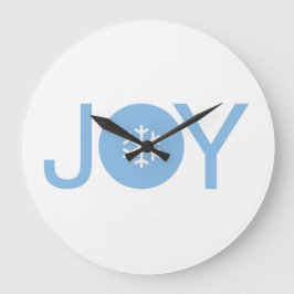 Blue Joy-kerst grote klok