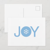 Blue Joy kerstBriefkaart Briefkaart (Voorkant / Achterkant)