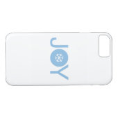 Blue Joy kerstiPhone 8/7 Hoesje (Achterkant (Horizontaal))